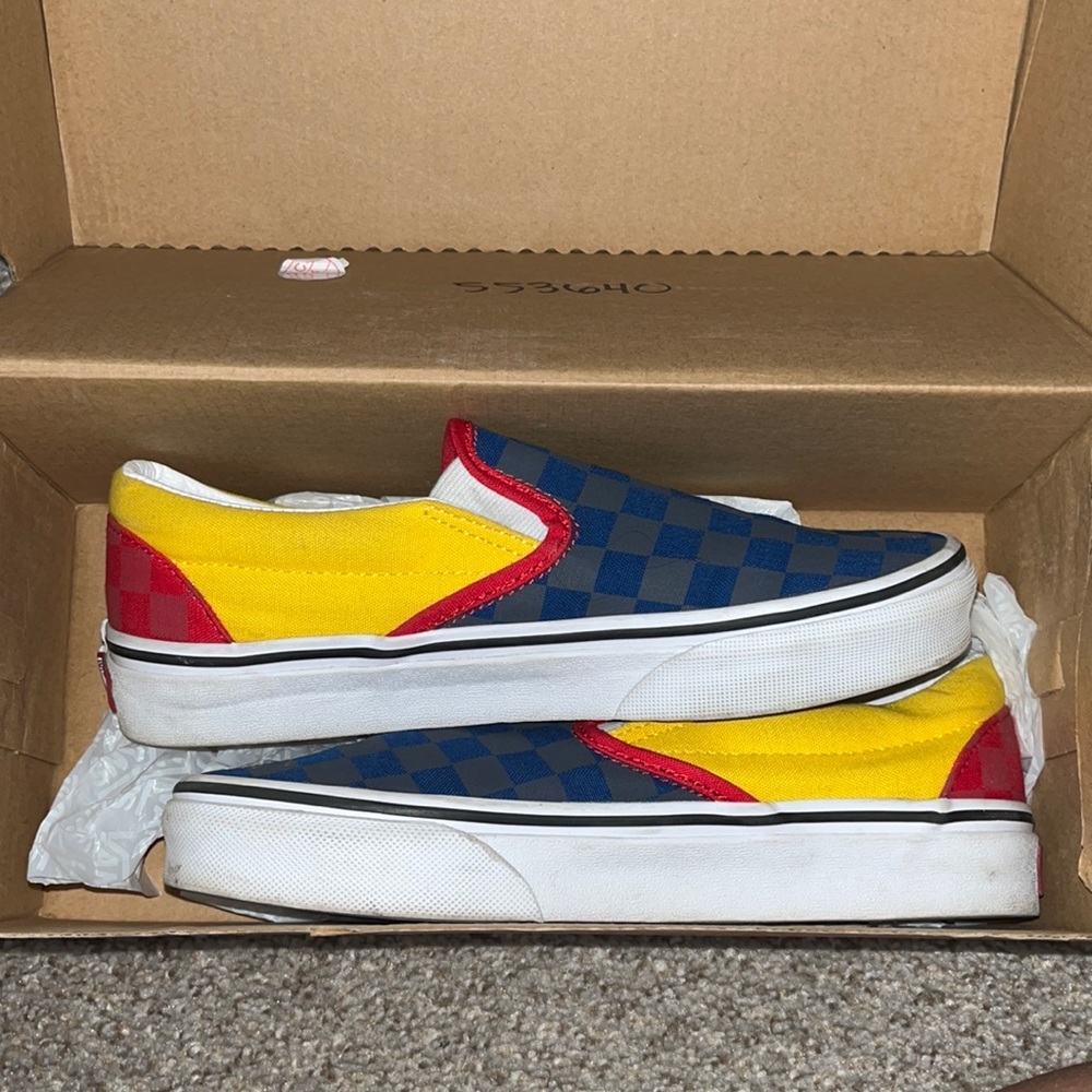 Multi-Color Slip on vans